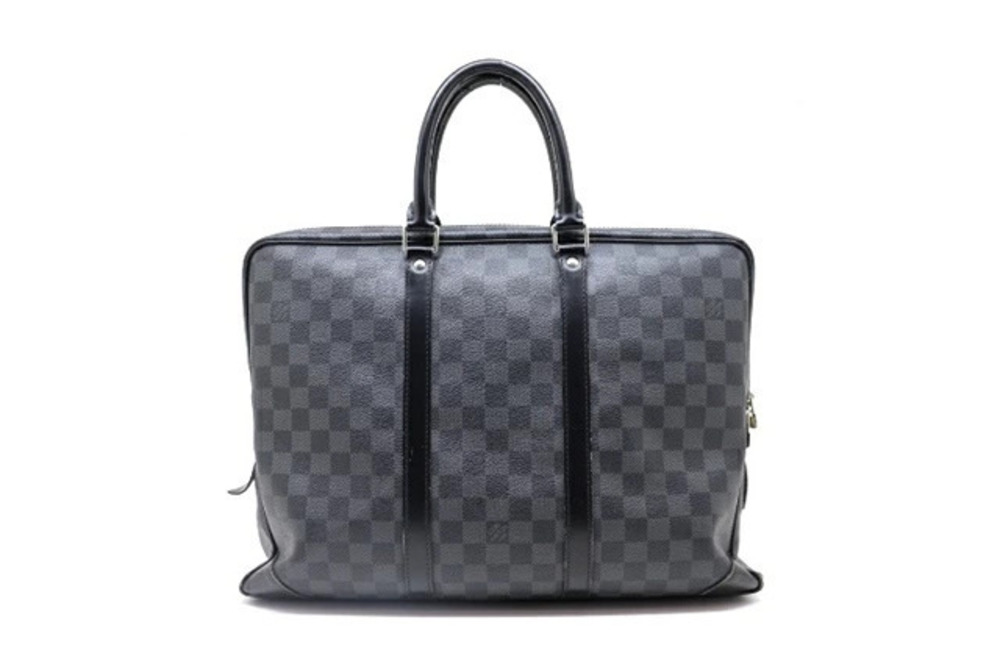 LOUIS VUITTON Bag Handbag Business PDV Damier Graphite Black